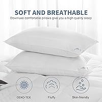 Vista 2 de downluxe - Set de 2 almohadas de felpa para dormir de la colección Hotel