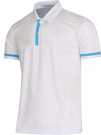 BCPOLO Mens Polo Shirts Short Sleeves Dri Fit Casual Performance Polo Shirt