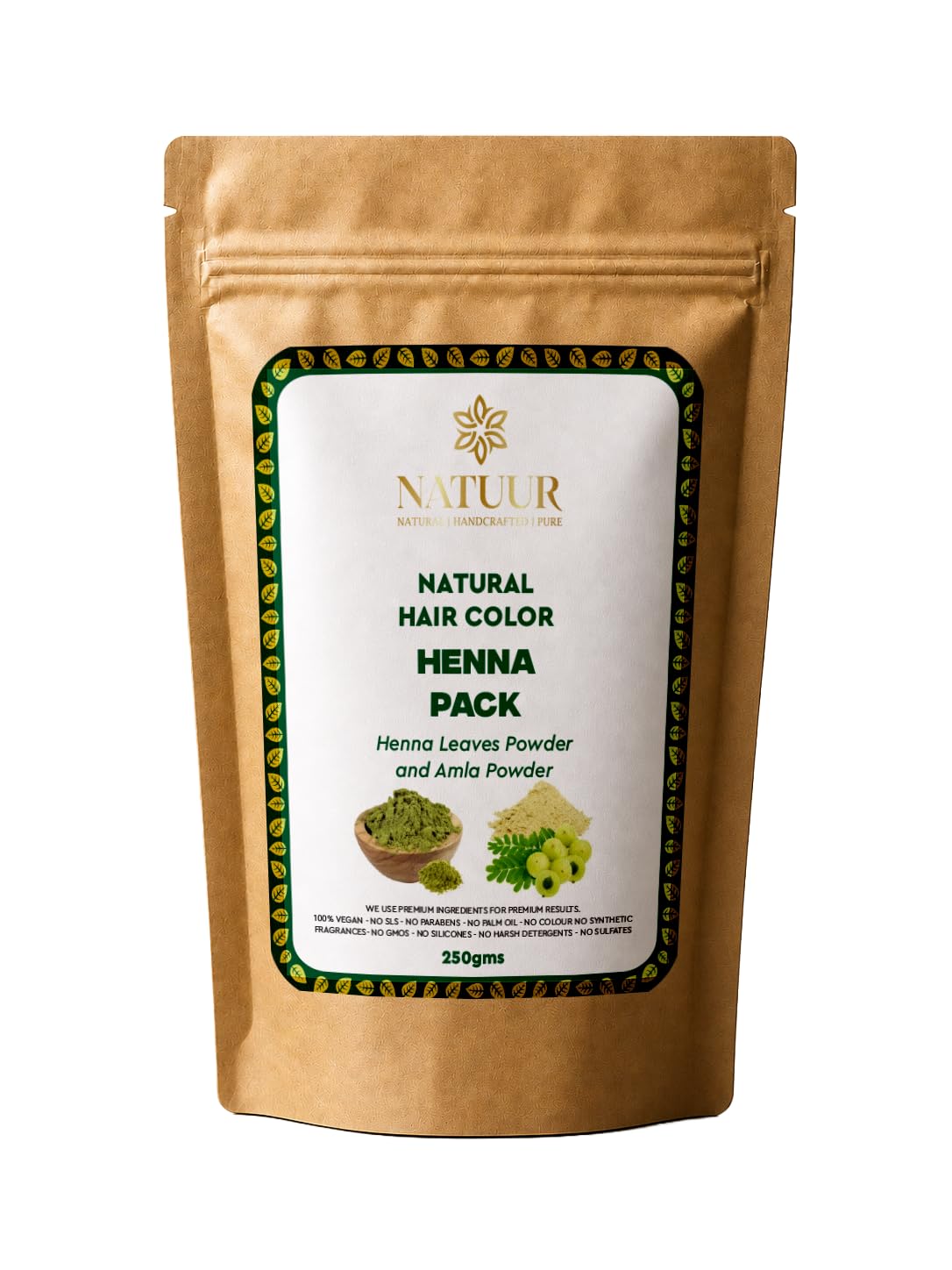 "Natuur Botanical Hair Colour Ritual Pure Henna Powder| Pure Indigo Powder Colour| Nourish|Protect|-image-4