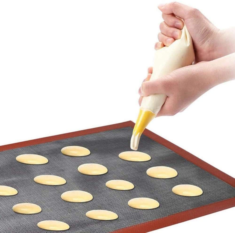 CLQ Alfombrilla De Silicona para Hornear, Forro Antiadherente para Horno, Perforado para Hornear Galletas, Bandeja para Hornear, Alfombrilla-37 * 57cm