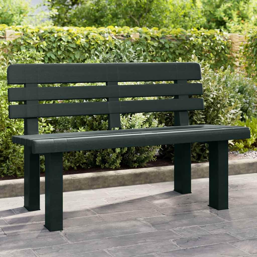 Panchina da Giardino Verde 110x52x71 cm in Polipropilene,Mobili,Mobili da Giardino,Mobili e sedie da Giardino,Panchine da Giardino,10.14 kg -4009381
