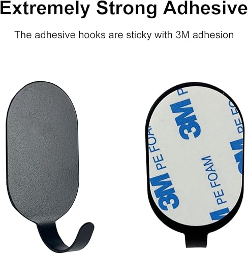 Miniatura 3 de Ganchos de acero inoxidable (negro)