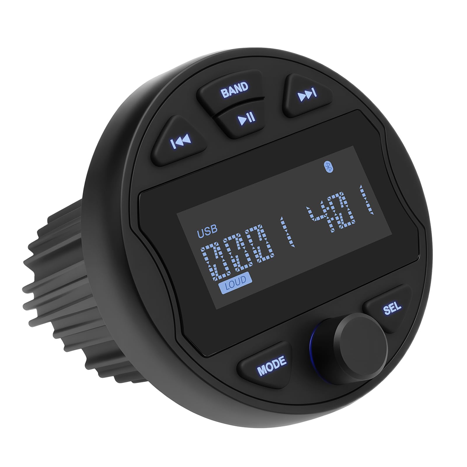 Barco Radio Impermeable Reproductor MP3 Receptor estéreo Marino con Radio Am/FM para Barcos, Yates Marinos