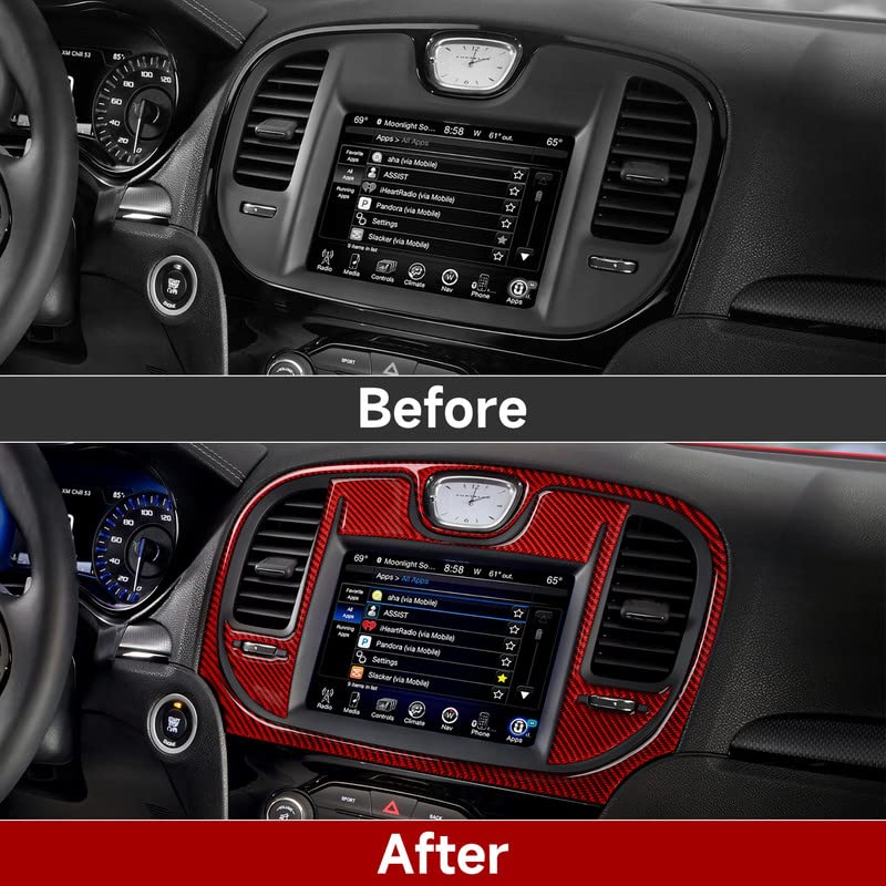 Image of Central Air AC Outlet Vent Decals for 2015-2023 Chrysler 300 / 300C / 300S / Limited /Touring Accessories Interior Stickers
