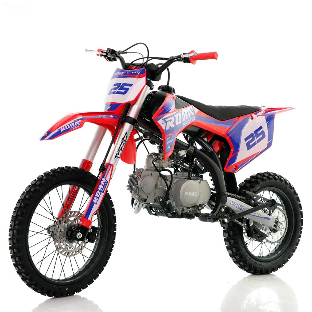 Pit bike Apollo RFZ Rookie 125cc 17/14" XL Arranque a patada refrigerada por aire 4 marchas (rojo)