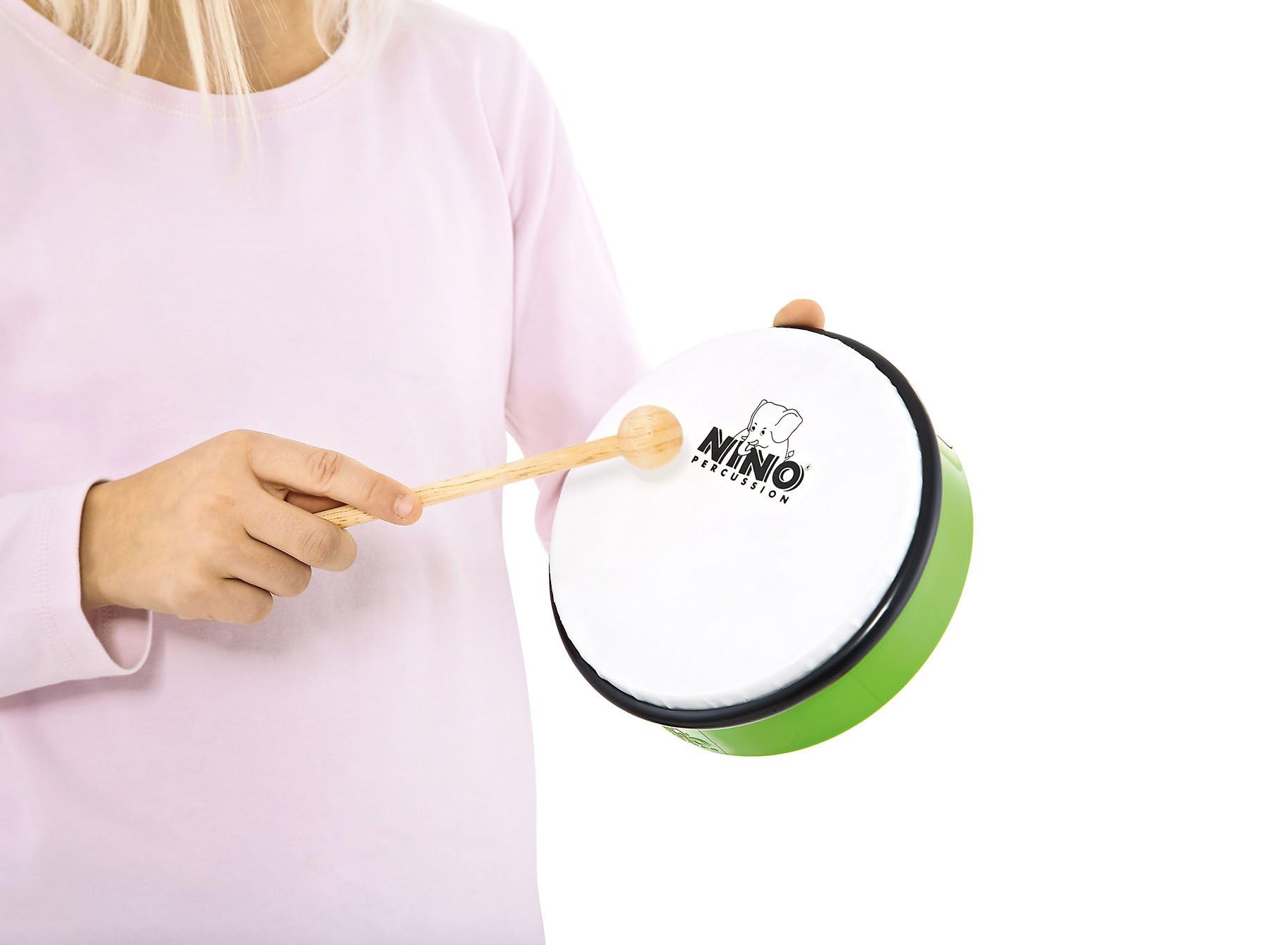 Nino Percussion NINO5GG - Tamburello in ABS, 25,4 cm (10"), colore: Verde