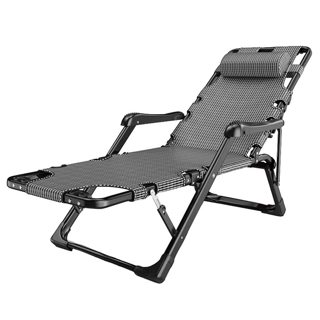 Chaise de loisirs pour la maison grise avec fonction fauteuil inclinable de plage et pêche