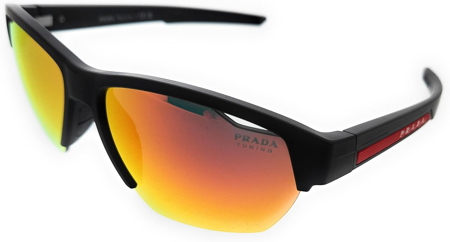 Prada 0ps03ys1bo04u64 Linea Rossaサングラス、2.5インチ(64 mm)、マルチカラー、2.5インチ(64 mm)、マルチカラー