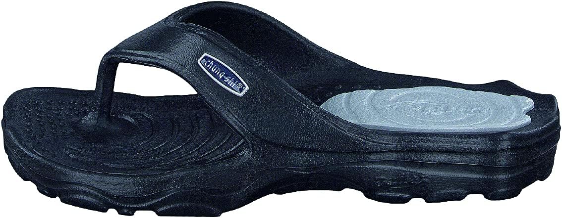 Unisex Adult Zori Flip Flop (XS / 5.5-6 US Women, Black)