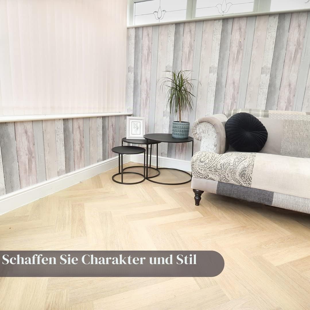 DIVCHI Runde Nesting 3er Set, Moderne Holzoptik mit Metall Schwarz Sockel, Couchtisch Beistelltische für kleine Räume, Nachttisch Nachttisch für Wohnzimmer, Schlafzimmer, Balkon