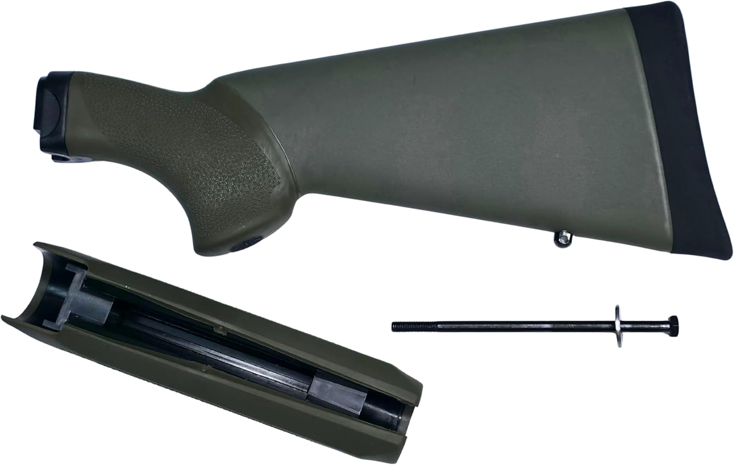 Hogue OverMolded Rubber Shotgun Stock and Forend for Remington 870 20 Gauge, OD Green - 08217