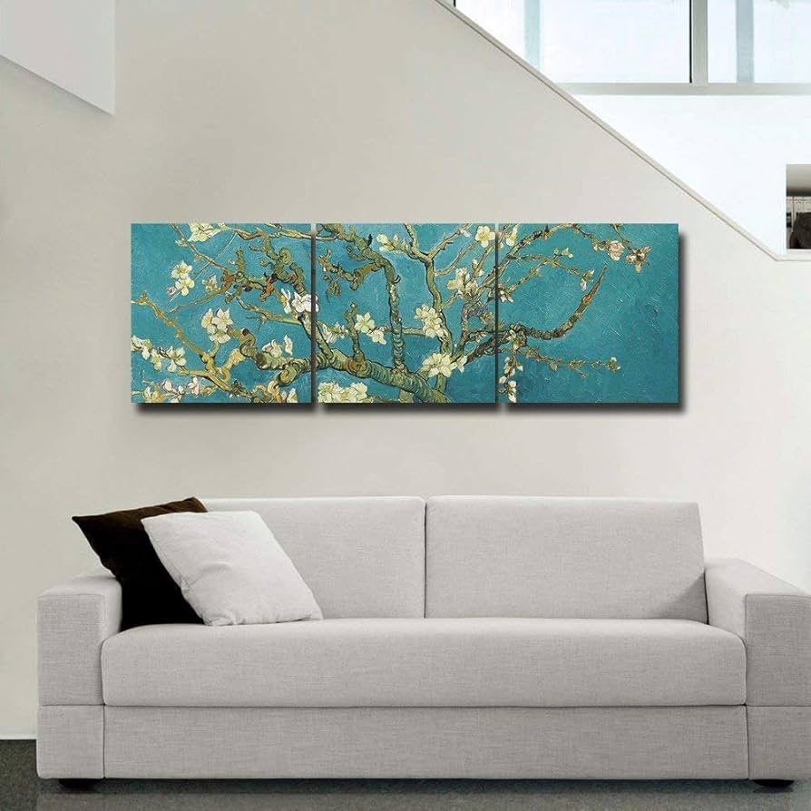 Amazon.co.jp: アートパネル「Almond Blossoms」「杏」「花咲く