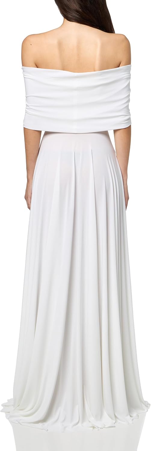 Norma Kamali Women's Sleeveless Cowl Neck Flared Gown