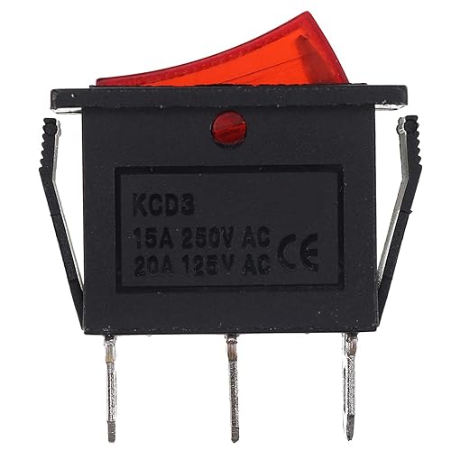 Miniatura 3 de 120927-24 Interruptor basculante de 120 voltios encendido apagado para chimeneas eléctricas FMI Desa (1 PCS)