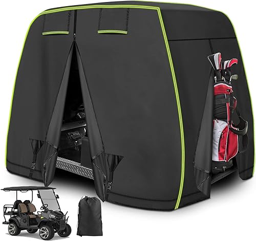 Funda para carrito de golf de 24 pasajeros para EZGO Club Car Yamaha con tiras reflectantes protección para todo tipo de clima impermeable