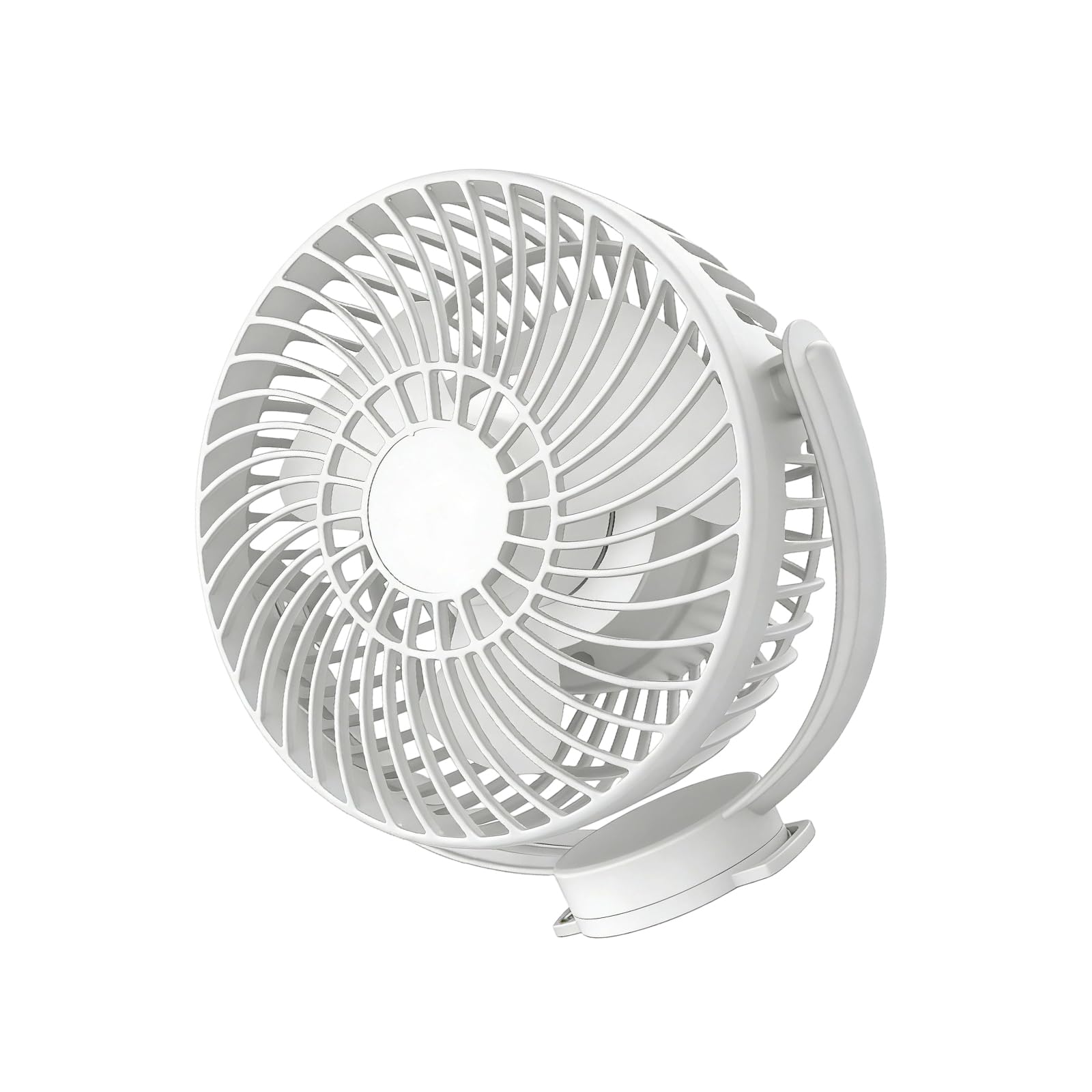 Oxxggkao Compact Rotating Fan Featuring Sturdy Base and USB Power Input for Vehicles and Small Rooms Car Fan