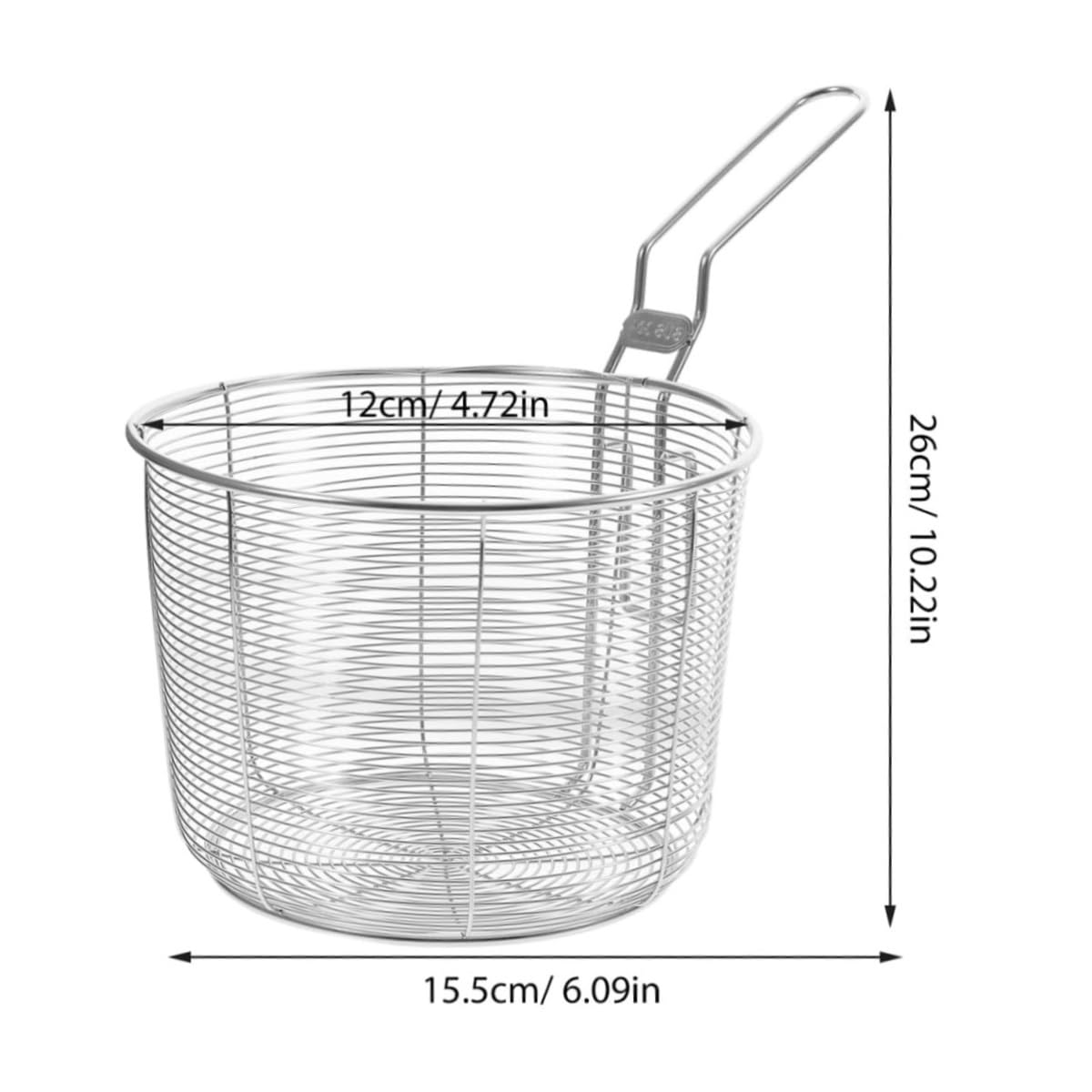 Cestello Frittura Cestello filtrante a maglie for noodles in acciaio inossidabile for frittura profonda Per Cucina Domestico
