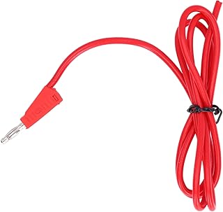 fio de cabo de teste elétrico, máximo 19a excelente processo 30vac-60vdc cabeça de lanterna teste de plugue de banana para baterias de caminhão (vermelho)