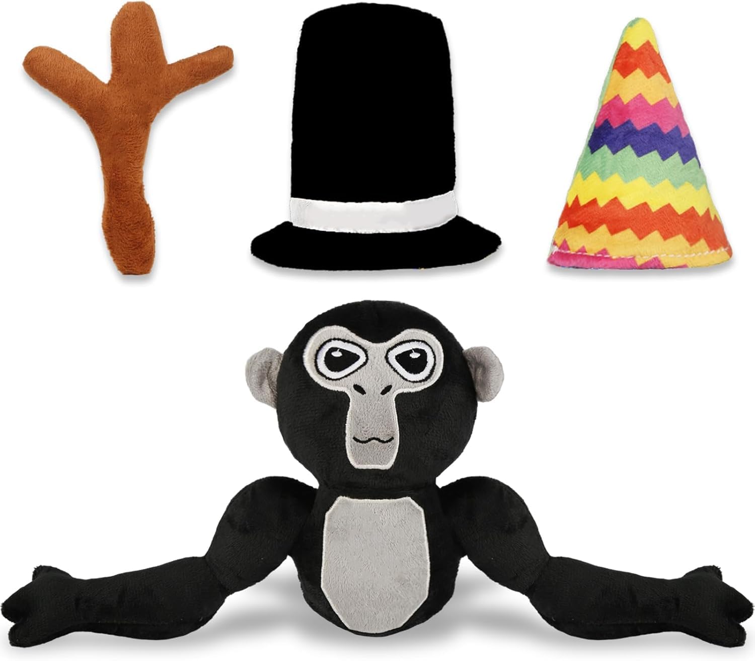 P Gorilla Plush Toy, Stuffed Animal Monkey Plushie Stuffed Plush Throw Pillow Doll Monkey Toy Plush Fans Birthday Christmas Playtime Collectibles Ideal Game Enthusiasts Desktop Decor Sleeping Gift
