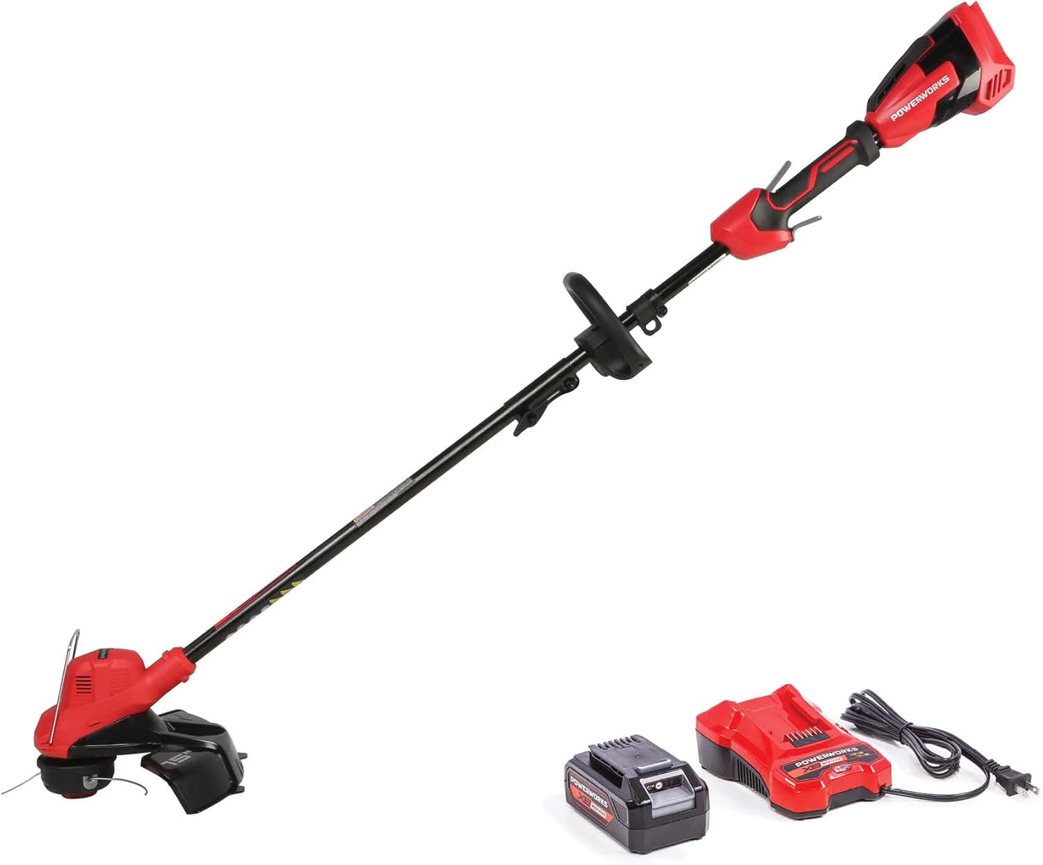 POWERWORKS XB 40V 15-Inch (Gear Reduced) Cordless String Trimmer, 2Ah Battery and Charger Included STP302
