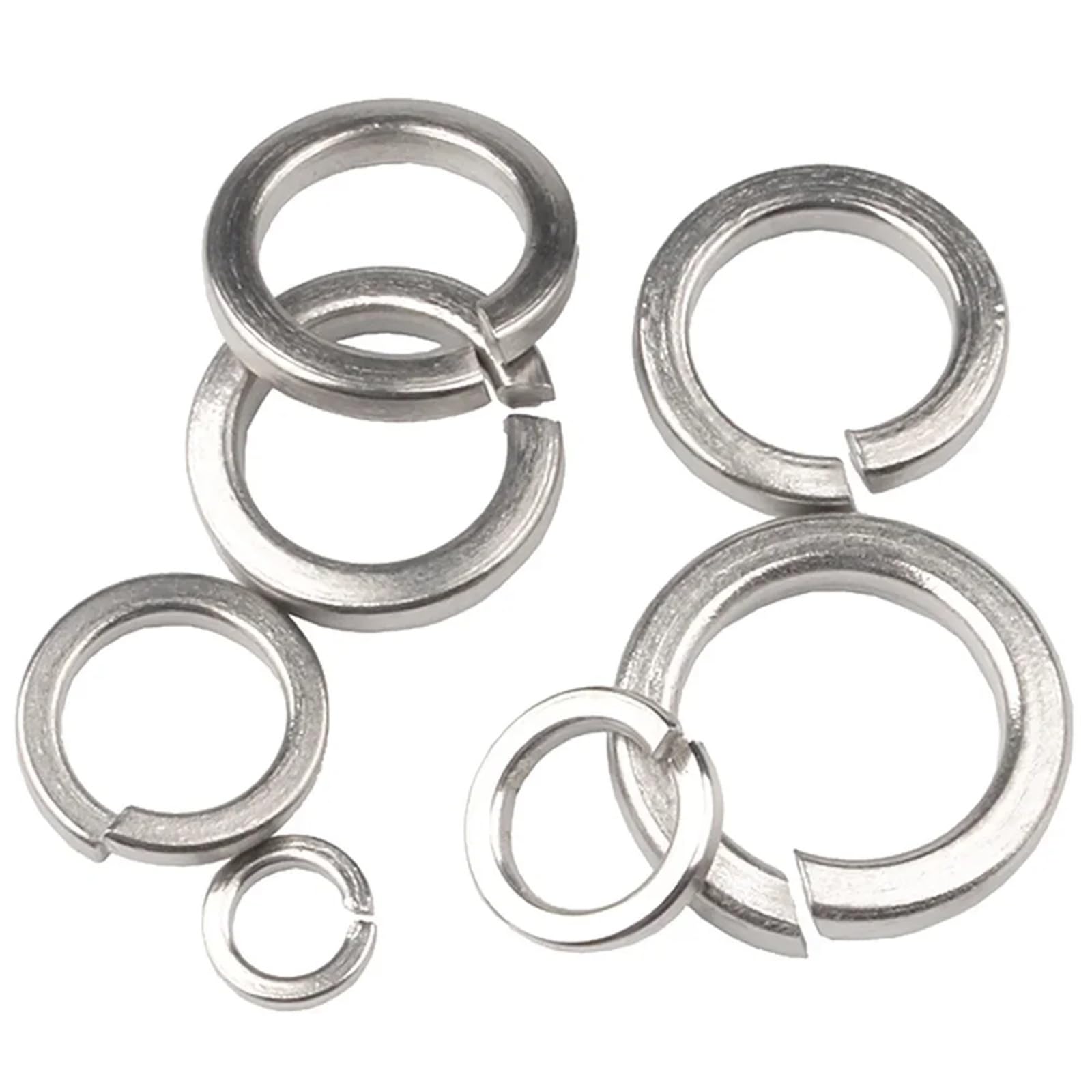 Arandelas de seguridad divididas con resorte acero inoxidable 304
