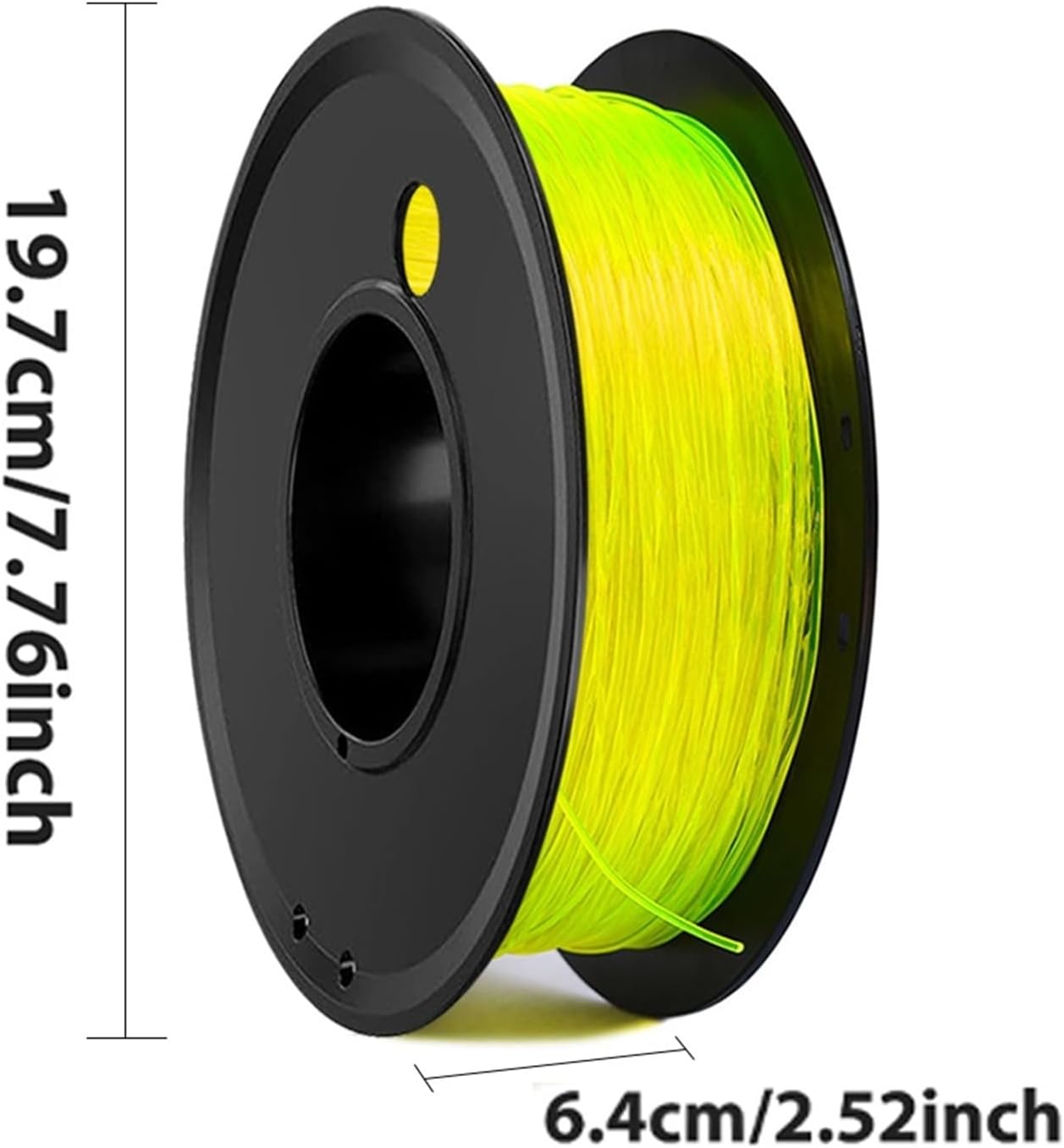 250gx4 3D Printer Flexible TPU Transparent Yellow Filament Elastic Flexible 1.75mm 3D Printing Material TPU Transparent 1Kg(TPU Transparent 250g)