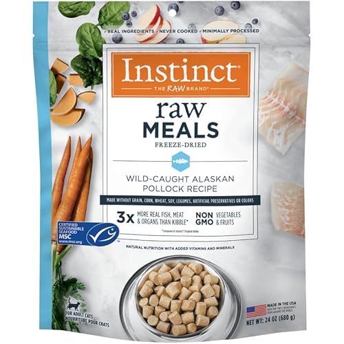 Instinct Raw Meals Freeze-Dried Pollock Cat Food, 24 oz. Bag