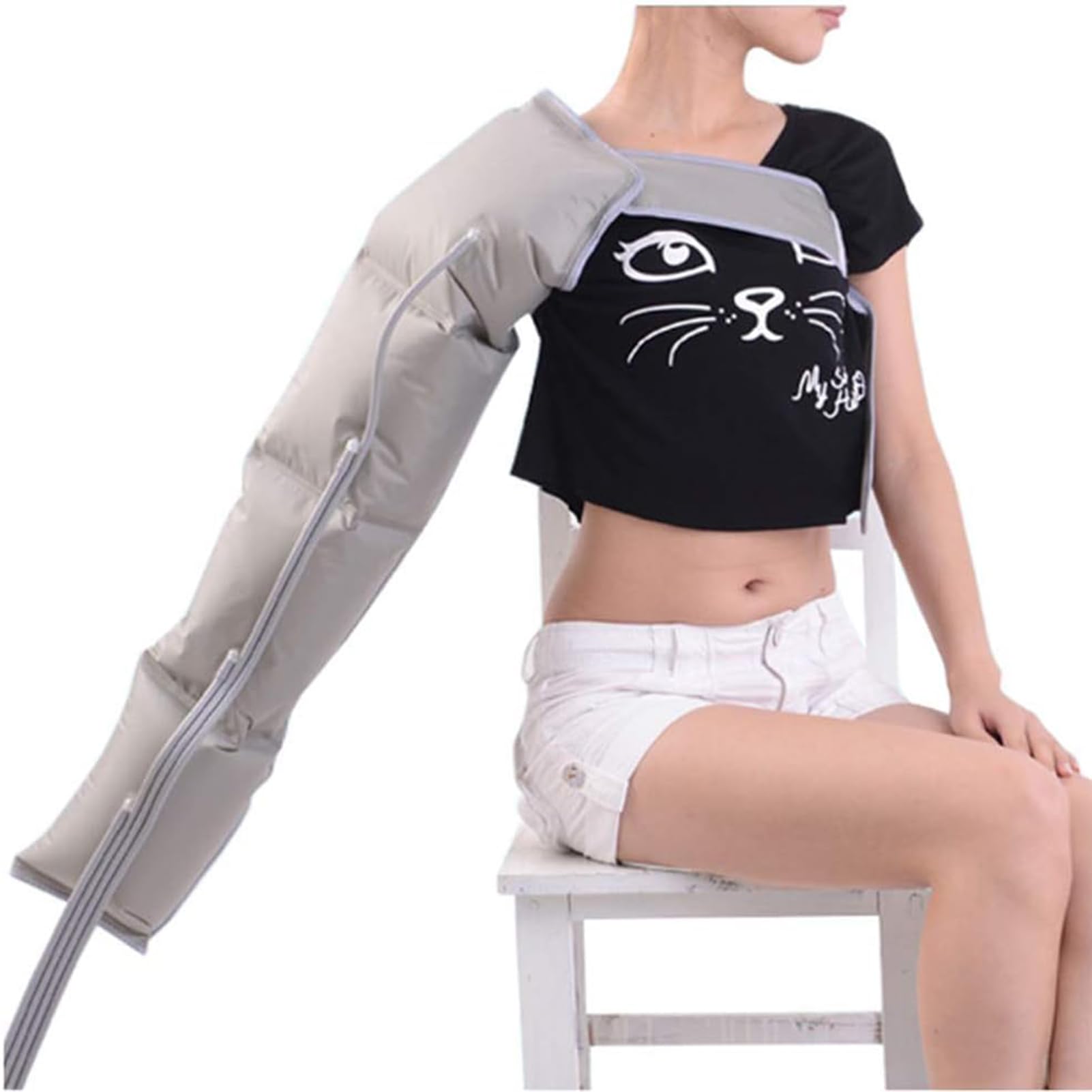 Massaggiatore per gambe e linfedema e gonfiore, con 4 cavità, per alleviare il dolore di gambe, vita, braccia