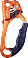 Vista 14 de Ascensor de mano CE, equipo de engranaje de rapel de 308.6 lbs con mango de goma ergonómico para arbolista de árboles de escalada en roca