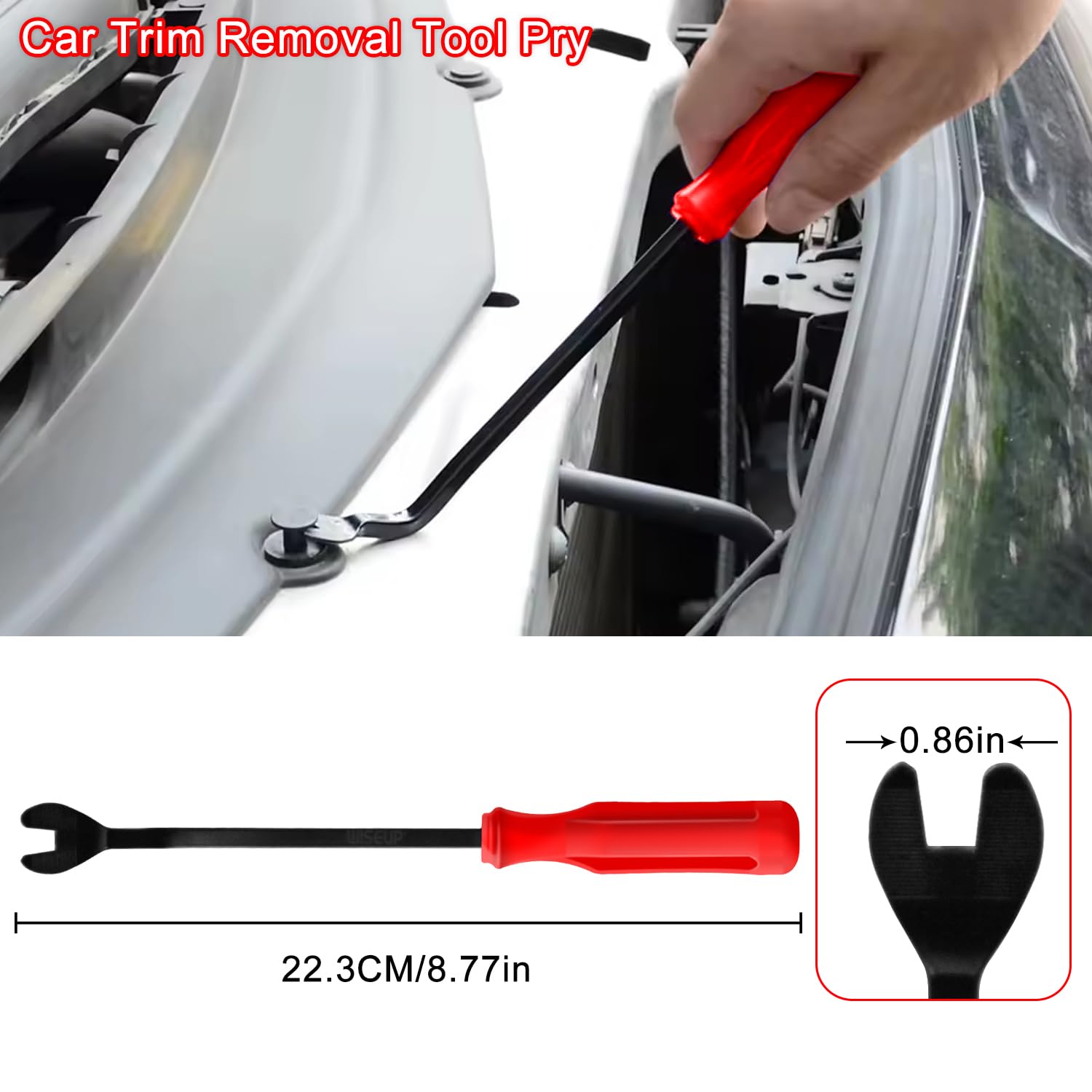 WISEUP Pince pour Tuyau de Carburant 8 en 1 - Déconnexion Électrique, Retrait de Tuyau, Goupille Poussoir, Étrier de Filtre à Carburant de 22,9 cm pour Entretien Automobile