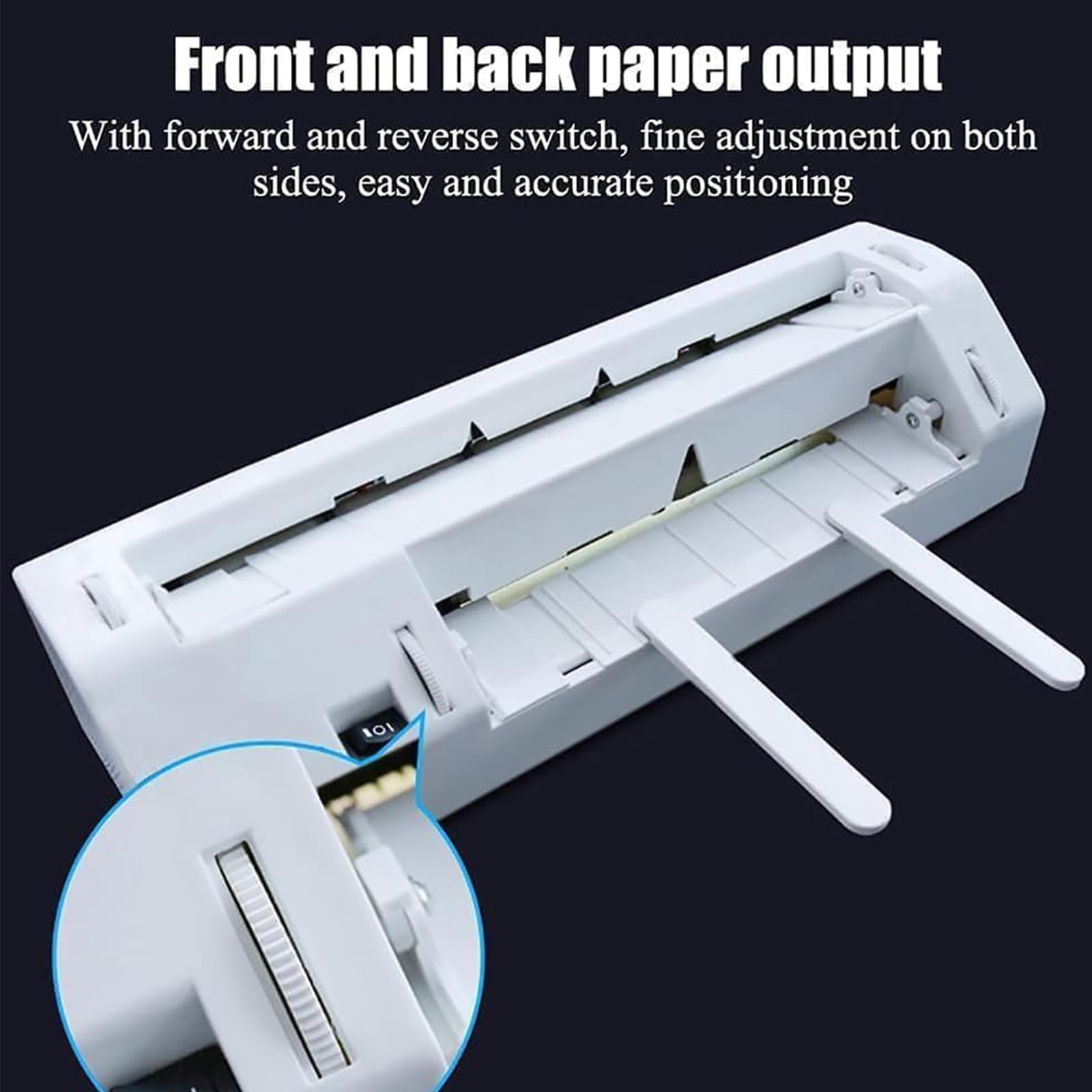Taglierina per Biglietti da Visita, A4 Automatica Elettrica 90 x 54 mm | System a 9 Lame, 100 Biglietti in 2–3 Min e Rimozione Automatica Scarti per Cartoncino da 120–300 g/m²
