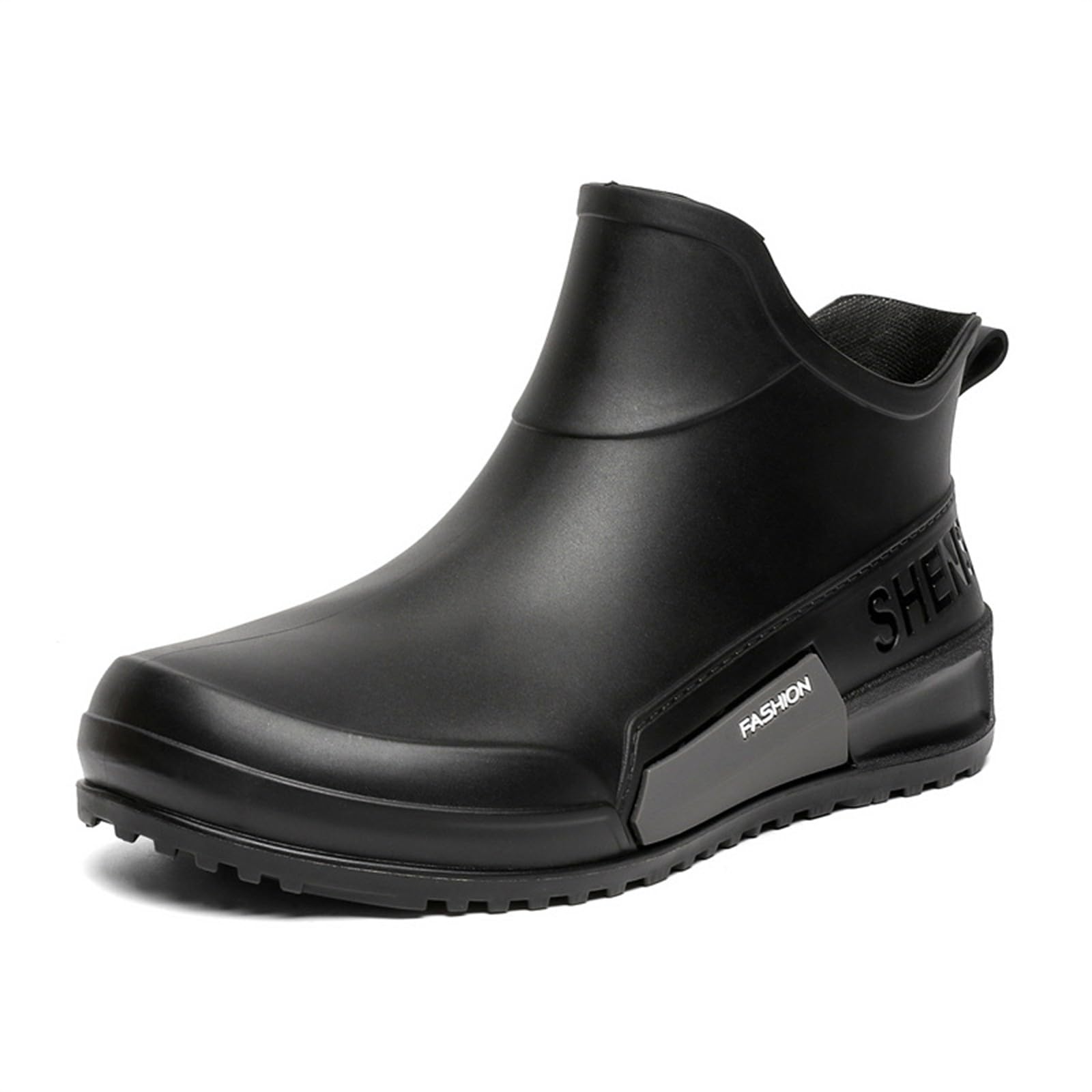 riou Botas De Agua Mujer Cortas Moda Flexible Antideslizante Zapatos Jardin Botines Goma Impermeables