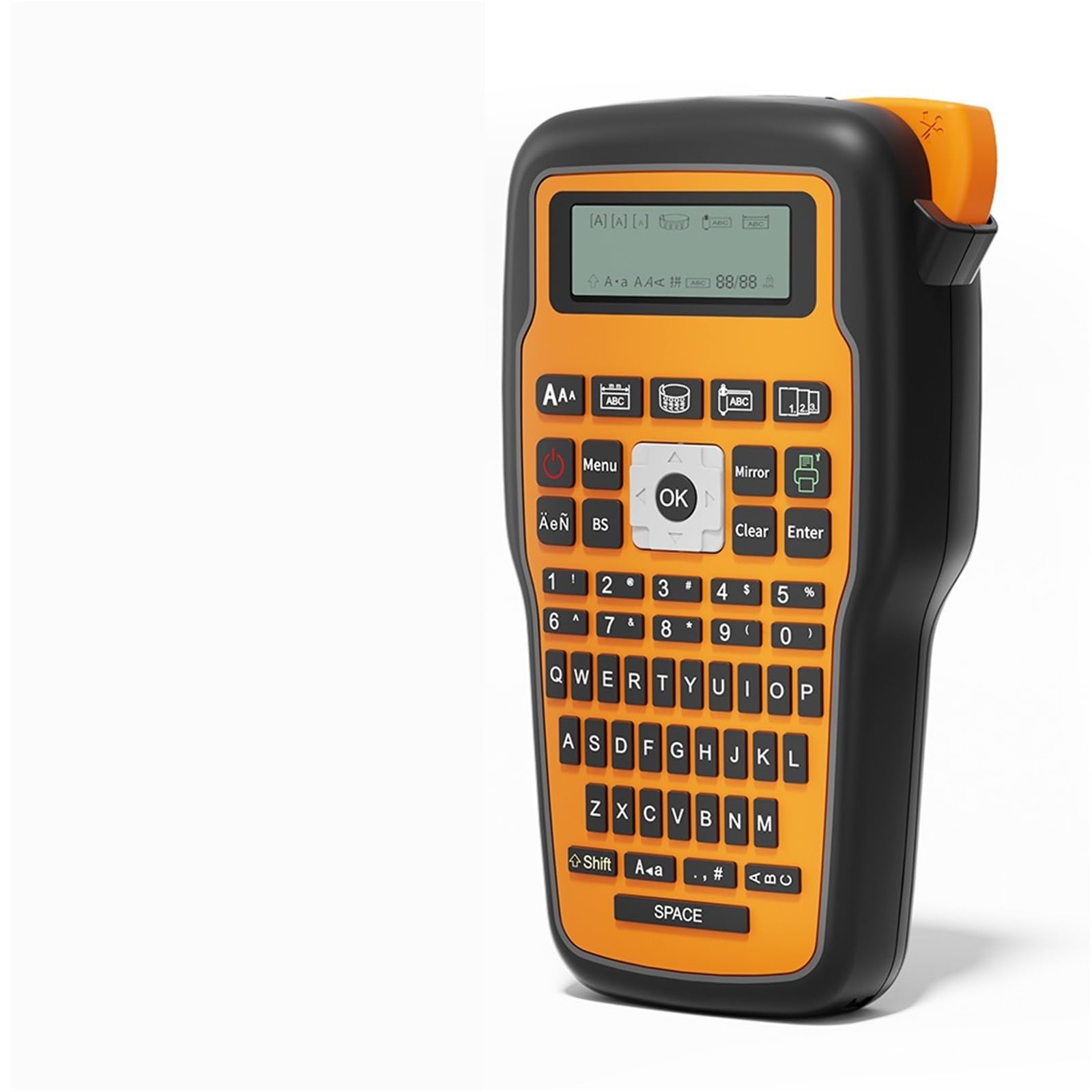 Etichettatrice, Stampante For Etichette Portatile E1000 PRO Compatibile Con I Produttori Industriali,per casa, cucina, ufficio(Orange)