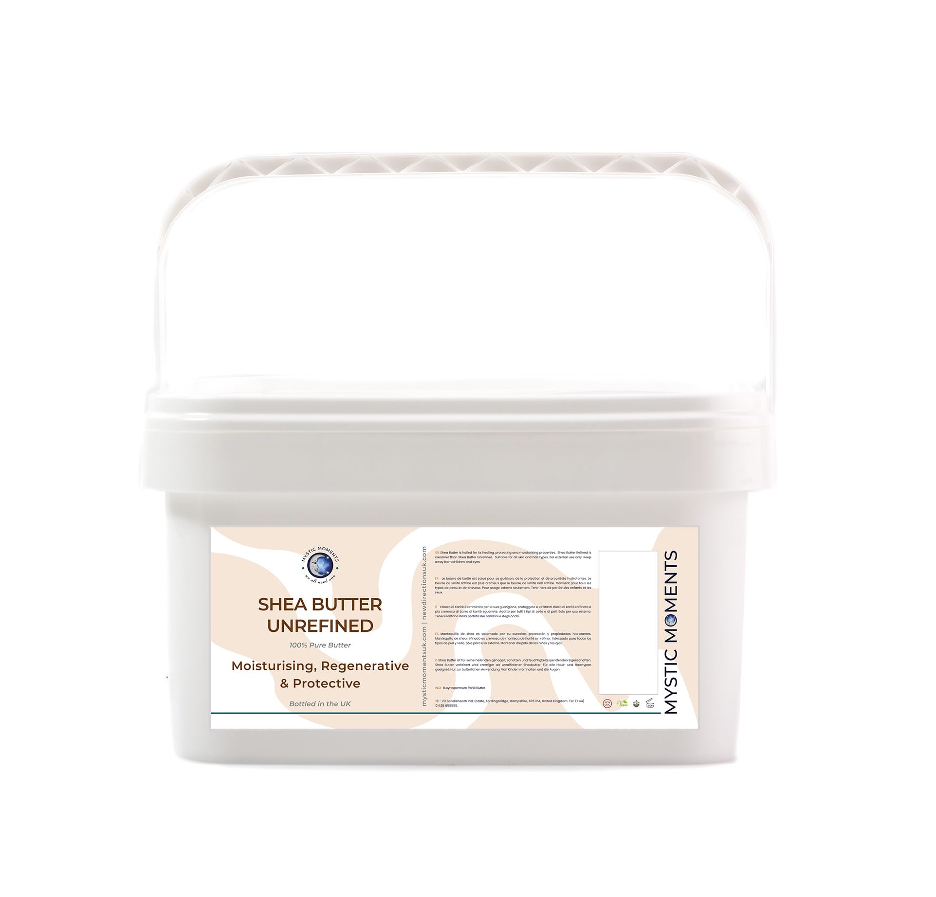 Mystic Moments | Shea Butter Unrefined Butter - Pure & Natural Cosmetic Butters Gmo Free 10Kg