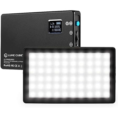 Lume Cube Bicolor Panel Mini LED Light for Professional DSLR Cameras | Adjustable Panel Mini, LCD Display | Photo and Video Lighting, Long Battery Life | Fits Sony, Nikon, Canon, Fuji, Panasonic