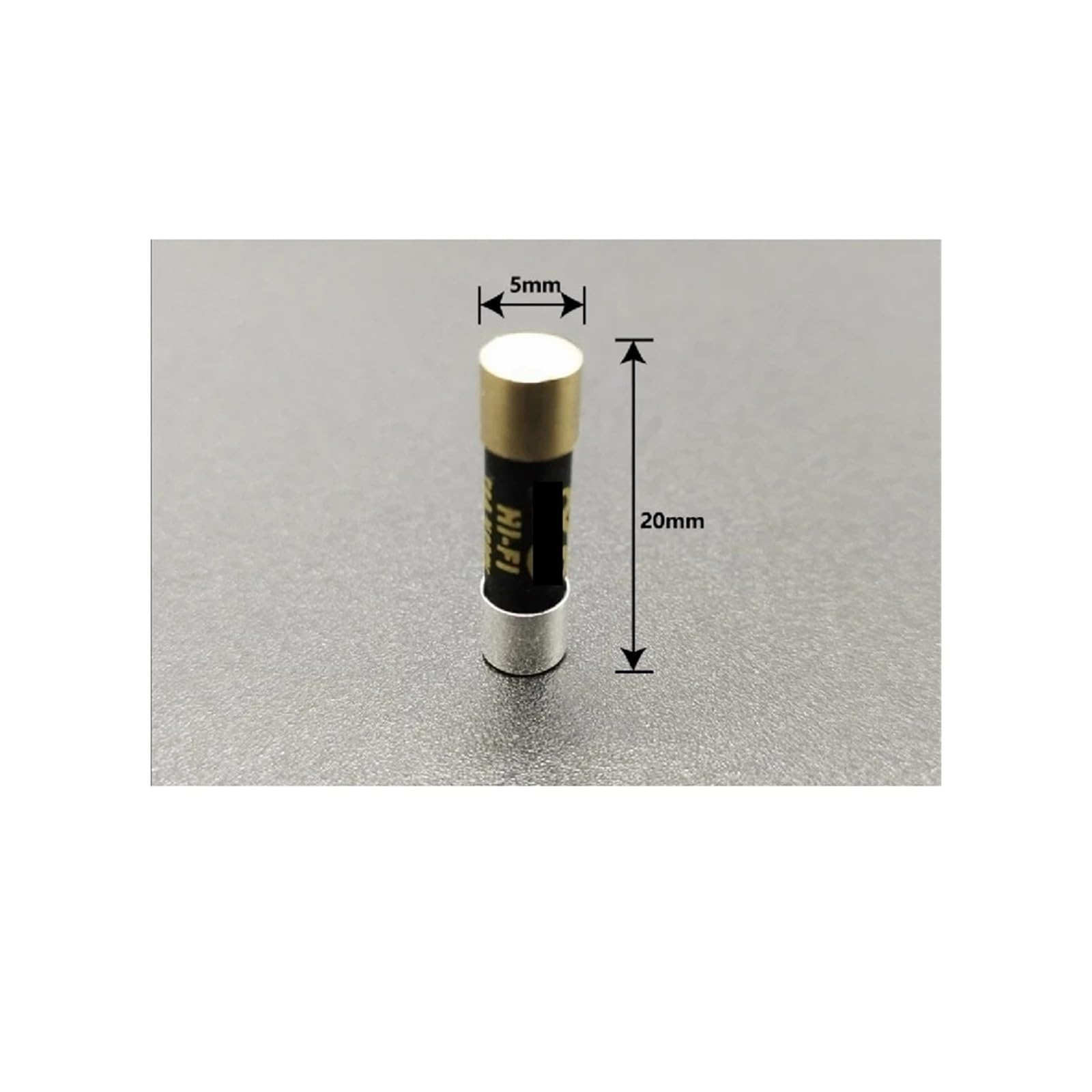 Sicherung 5x20mm 125mA 160mA 250mA 315mA 500mA 630mA 800mA 1A 1,25A 1,6A 2A Gold versilberte träge Sicherung(315mA)