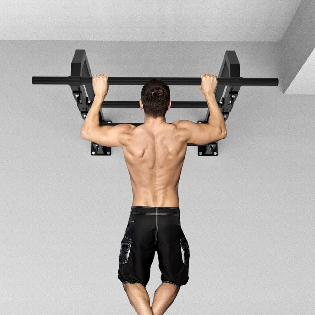 Wall Mounted Pull Up Bar,Heavy Duty Ceiling Climbing Frame,Home Gym Multifunctional Strength Training Fitness Equipment,Load 300kg