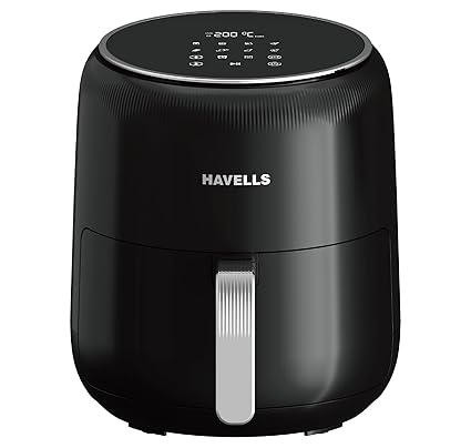 Havells Prolife Neo 4.5 L Air Fryer | Digital Display with Led | 8 Pre Set Menu | Auto ShutOff | Cool Touch Handle| 60 Min Timer | 1500W | 2 Yr Manufaturer Warranty