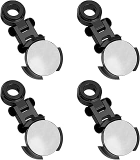 ShareGoo 4Pack Metal Magnetic Stealth Invisible Body Post Mount Upgrade Parts Compatible with Axial SCX10 HSP Redcat D90 1/10 RC Crawler Drift Car Truck (Black)