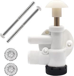 385314349 314349 RV Toilet Water Valve Assembly Kit Camper Trailer Toilet Repair Part Fits for Do-metic Sealand EcoVac Vacuflush Pedal Flush Toilets