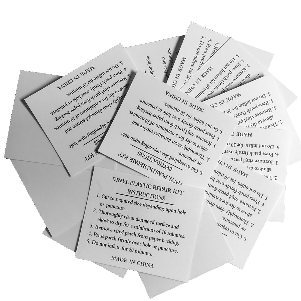 TPU Pool Patch Repair Kit for Air Mattress, Swimming Pool, Bounce House, Tent, Canvas, Canopy, Pool Floats, Tubes Air Bed and Inflatable Toys (10 Packs)