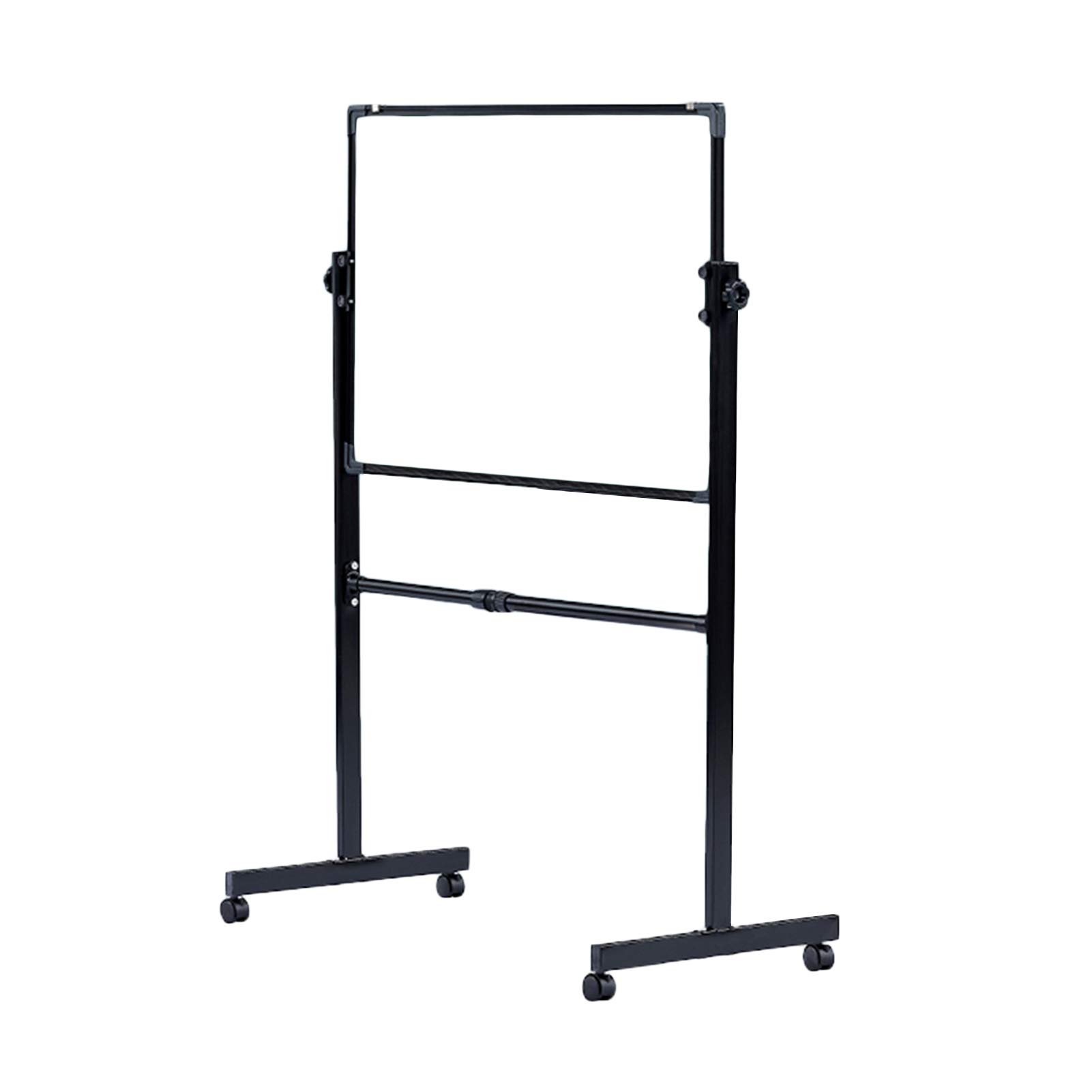 Doppelseitige, magnetische, trocken abwischbare Tafel, 360° Flip, höhenverstellbar, 90 x 120 cm, für Zuhause, Schule, Büro