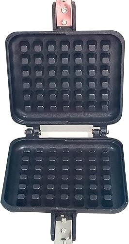 Miniatura 3 de SHRIYA Mini waflera para estufa de gas, antiadherente de doble cara, molde para hornear gofres, sartén de aluminio, cocina para el hogar, máquina de