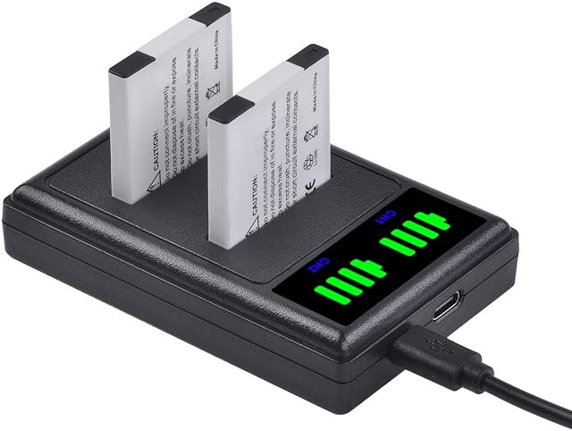 PowerTrust 2Pcs NB-11L NB-11LH Battery and Charger for Canon IXUS 185, 240 HS, IXUS 190, SX430 IS, SX410 IS, 285 HS, IXUS 180, 275 HS, IXUS 145 155 165 170