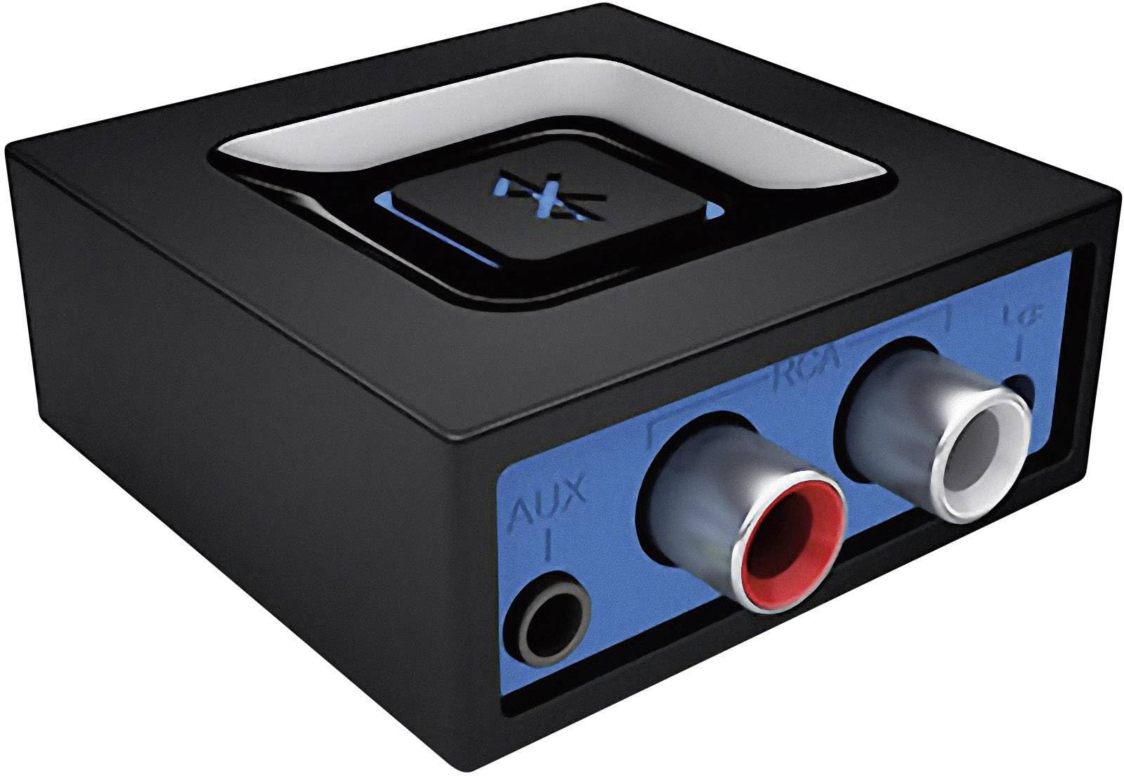 Logitech Bezprzewodowy odbiornik audio Bluetooth, wielopunktowy Bluetooth, wejście 3,5mm i RCA, przycisk parowania, zasięg 15m, wtyczka EU, PC/Mac/tablet/telefon komórkowy/odbiornik TV - Czarny