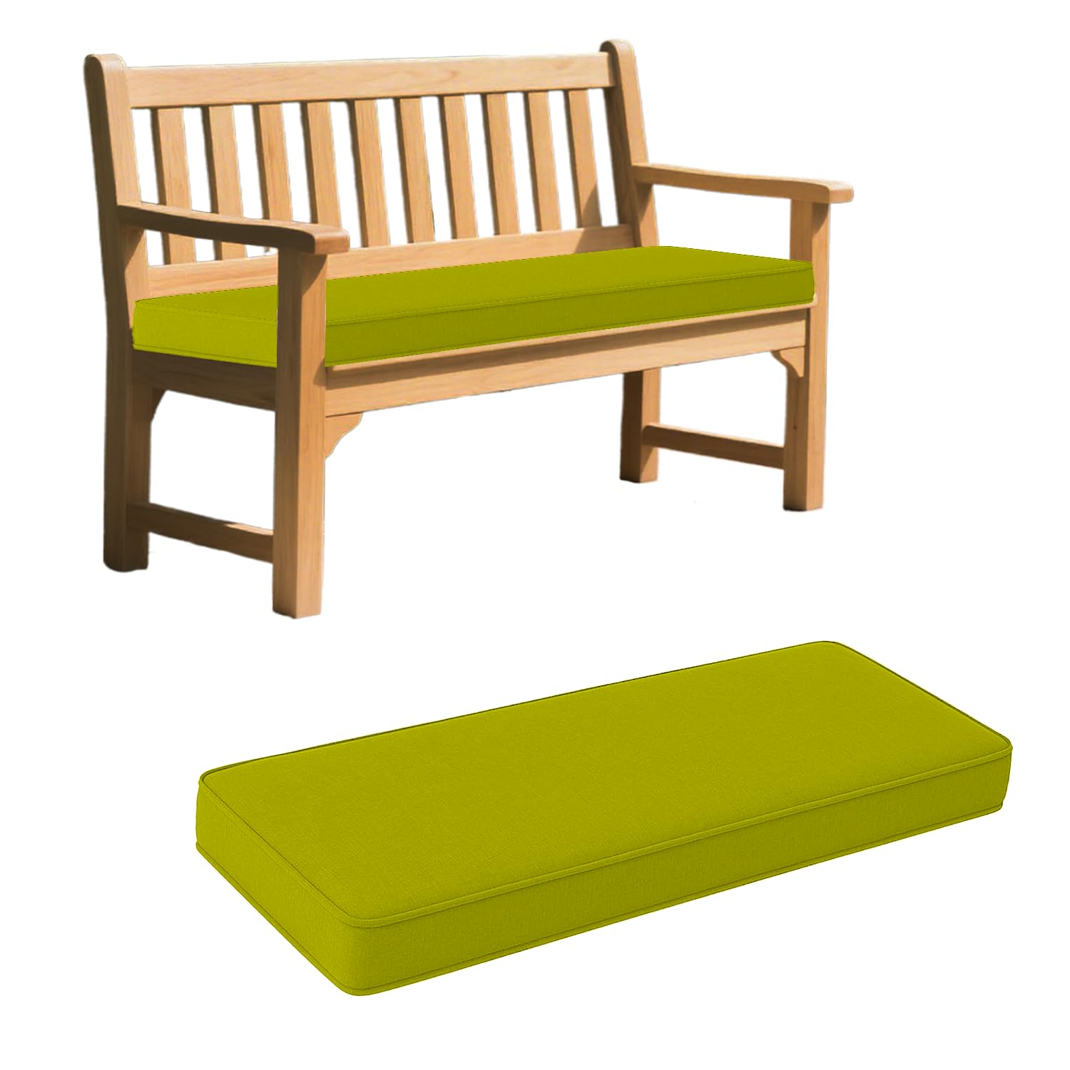 Coussin de banc confortable 180x50 anti-glisse pour soulager les assises dures