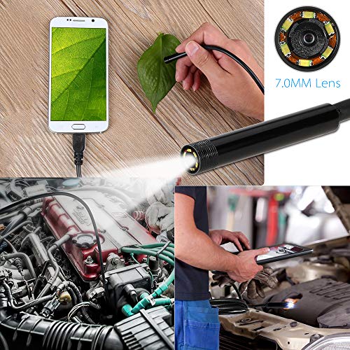 DECDEAL 7 MM 6 LED Lente Endoscópio IP67 À Prova D 'Água Inspeção Endoscópio Tubo de Cobra Fio Câme