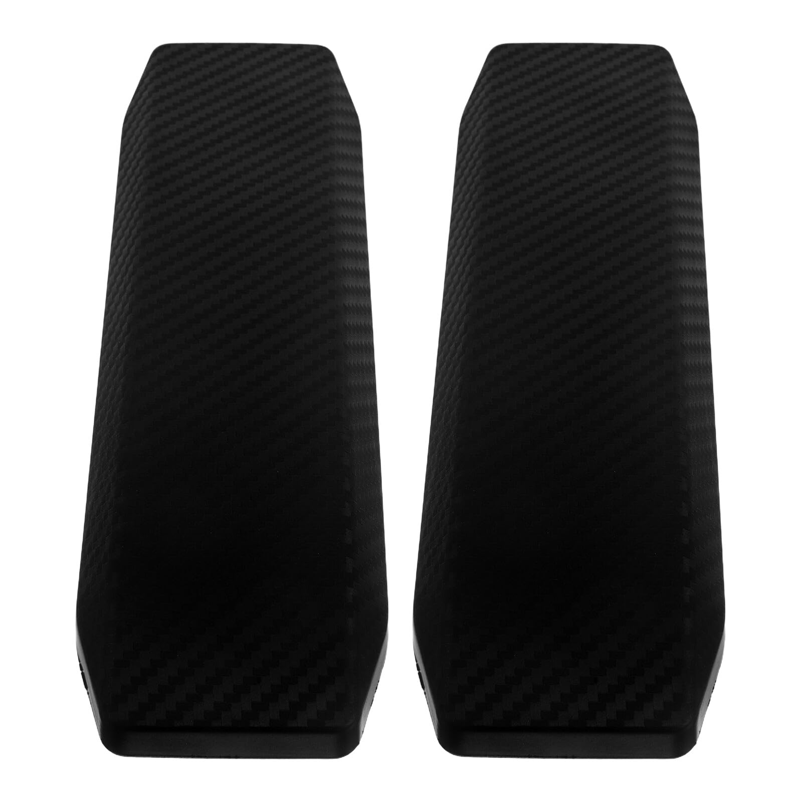 WOONEKY Almohadillas para Reposabrazos de Silla PU Negras, 2 Piezas