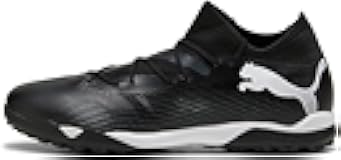 Future 7 Match Training Turf Soccer Shoes (Black-White, US Footwear Size System, Adult, Men, Numeric, Medium, 7)