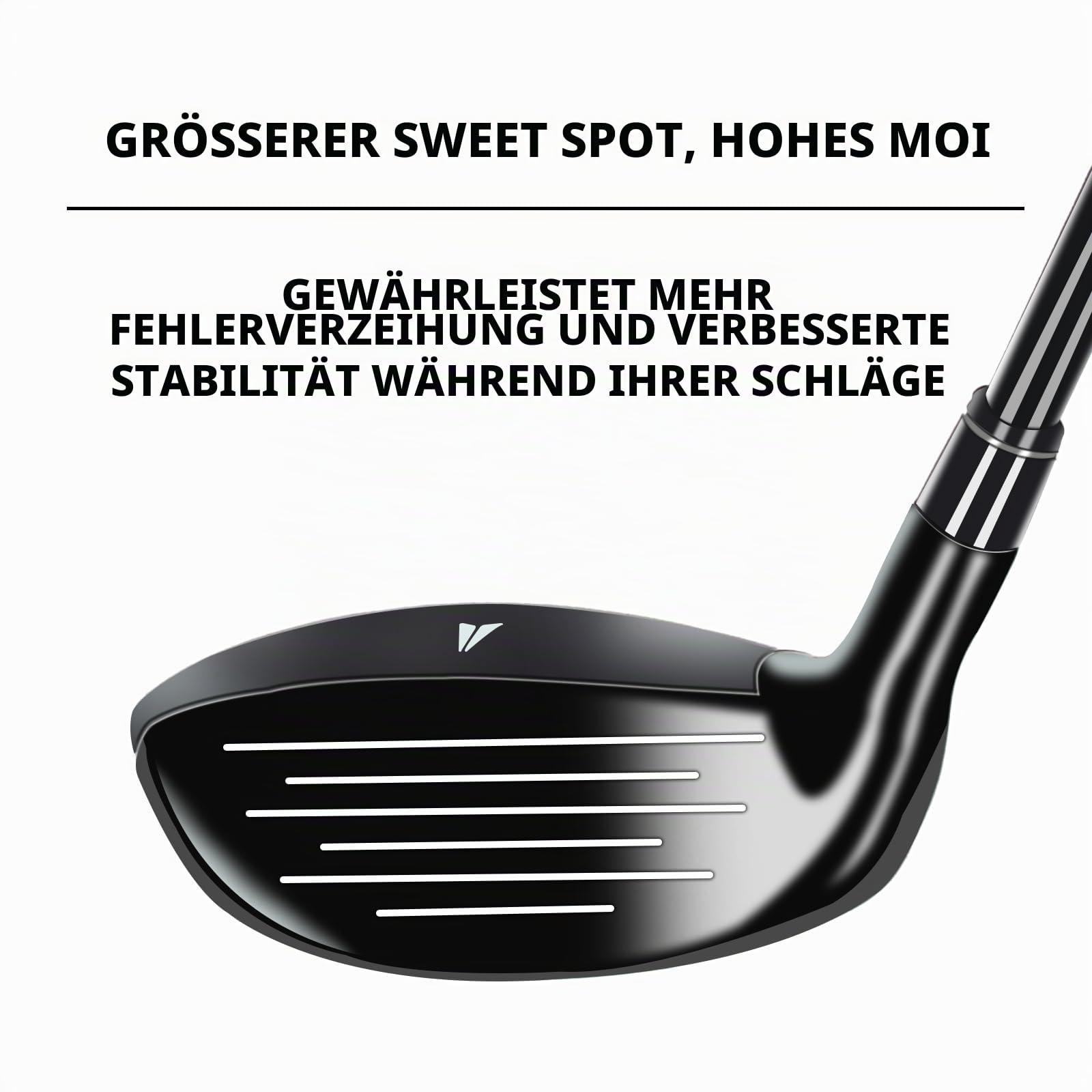 Bybomya G Series Hybrid Golf Clubs for Men, 3,4,5 PW Hybrid Utility Golf Clubs with Graphite Shafts and Head Cover, Right Hand Men's Golf Hybrid, Regular Flex, Single